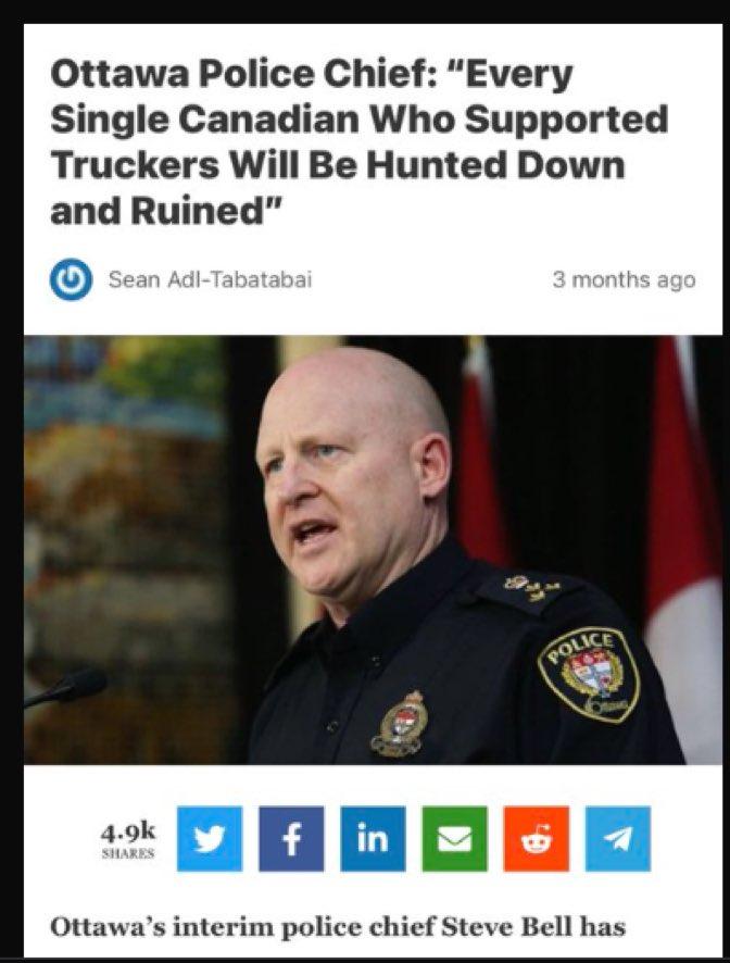 Everyone who helped truckers will be hunted down